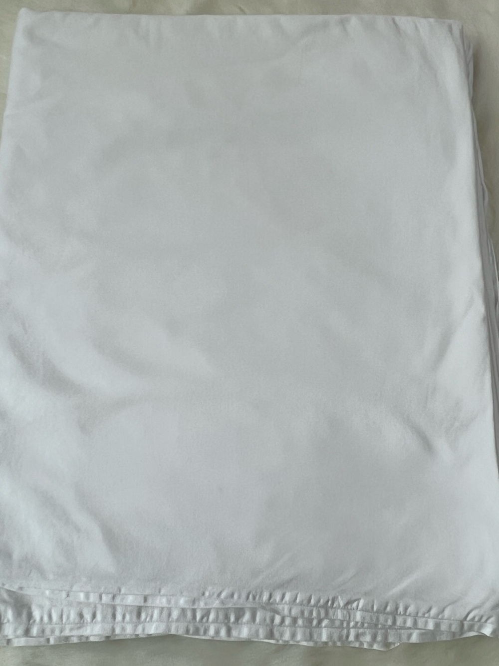 100% Cotton White Duvet cover GLUCKSTEINHOME king size 108” x 87”